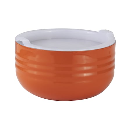 Bon Chef Cold Wave Bowl & Stacking Cover  6 3/8" Dia X 3 3/8" H  1 Qt 9317ORANGE